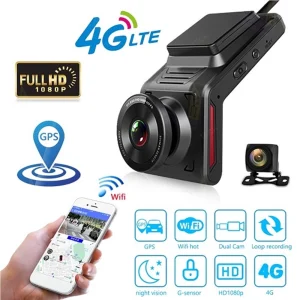 دوربین ثبت وقایع خودرو مدل K18 با ردیابی GPS و اتصال 4G - ویوناتک