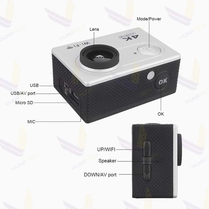 دوربین ورزشی اکشن کمرا (Action Camera) ضد آب 4K - ویوناتک