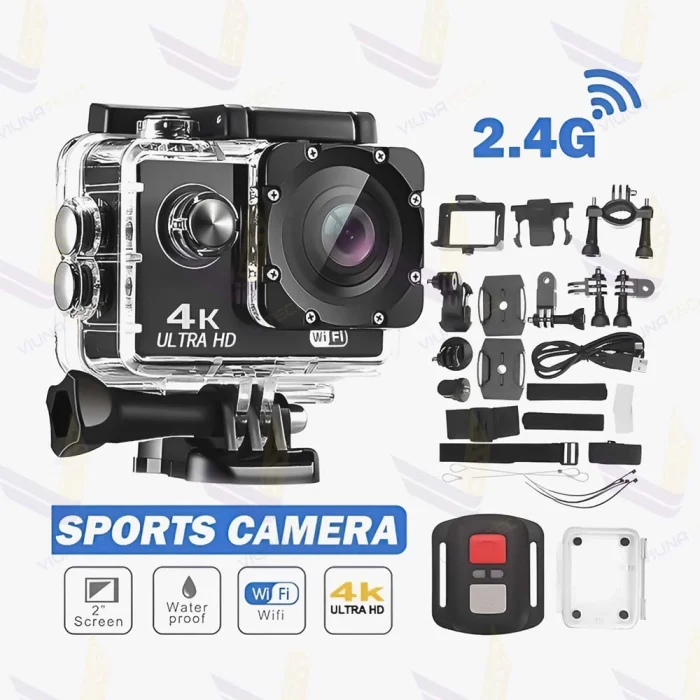 دوربین ورزشی اکشن کمرا (Action Camera) ضد آب 4K - ویوناتک