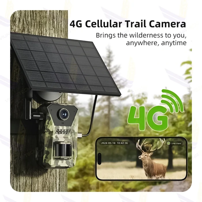 دوربین تله ای، شکار و حیات وحش ( Trail Camera ) سولار و سیمکارتی مدل HW23 - ویوناتک